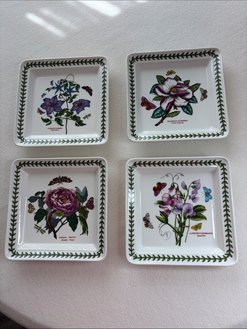 Portmeirion Garden Botanic 8” Sq plates